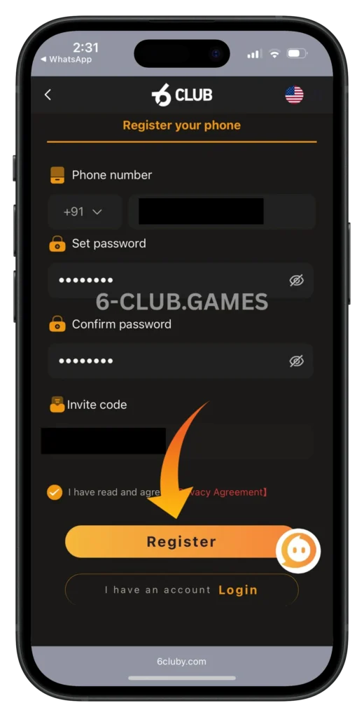 6club-register-page